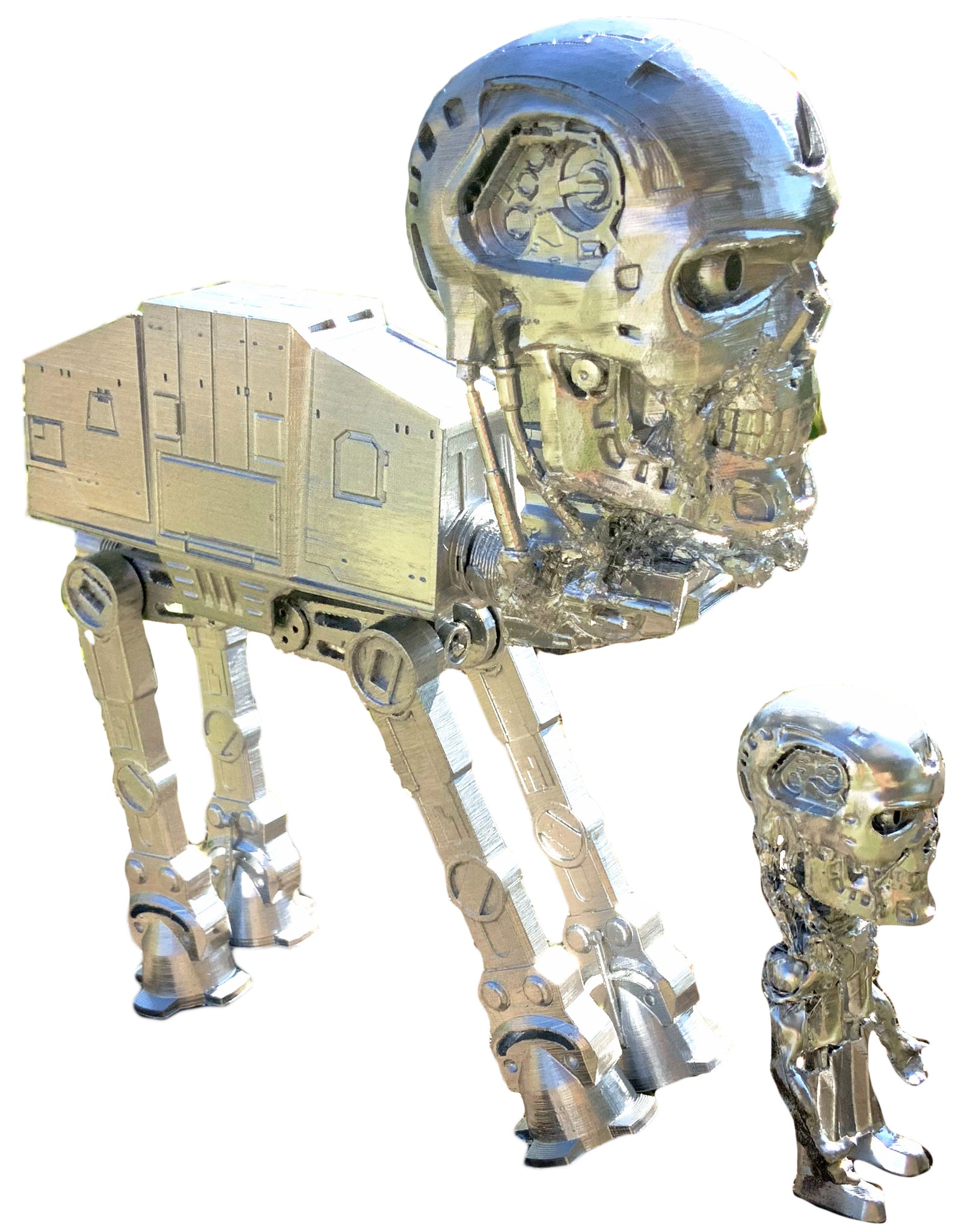 AEQEA Dirtnet Terminator & Server 3D Custom Sculpture Mashup Figure Set