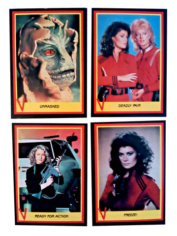 V The Series 1984 Fleer Visitors Complete 66 Trading Card Set